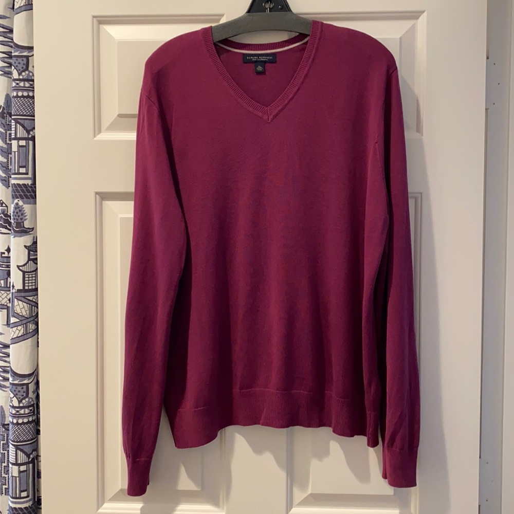 Banana republic Eggplant Silk/Cashmere Sweater